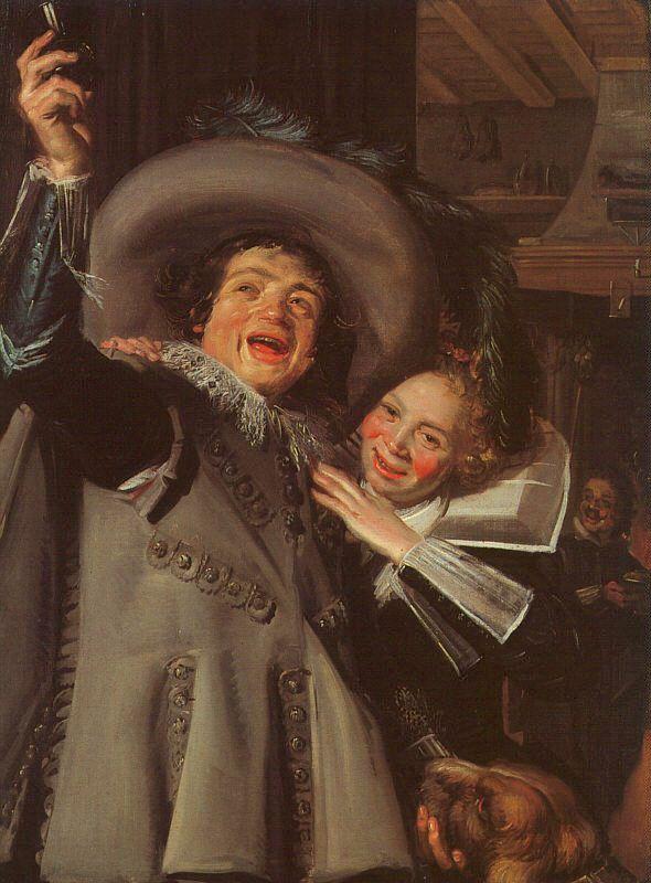 Frans Hals Young Man and Woman in an Inn oil painting picture